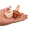 Beautiful Handmade Flower Storage Basket Hand-Woven Round Shape Storage Baskets Wicker Flower Basket For Plant Home Wedding