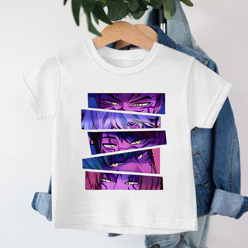 Neu 2026 KPop Dämonenjäger Saja Boys Cartoon Jungen T-Shirt Rundhals Print Mode Lässiges Top Kinder T-Shirt Kinderkleidung