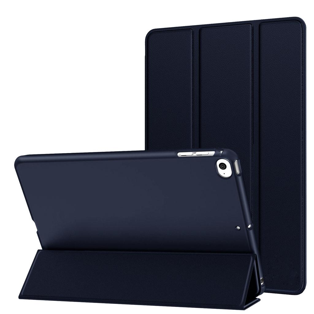 For iPad 9.7 / 6th/5th Generation, iPad Air 9.7 2013/2014, Soft TPU Back Case Magnetic Flip Smart Cover Auto Wake/Sleep