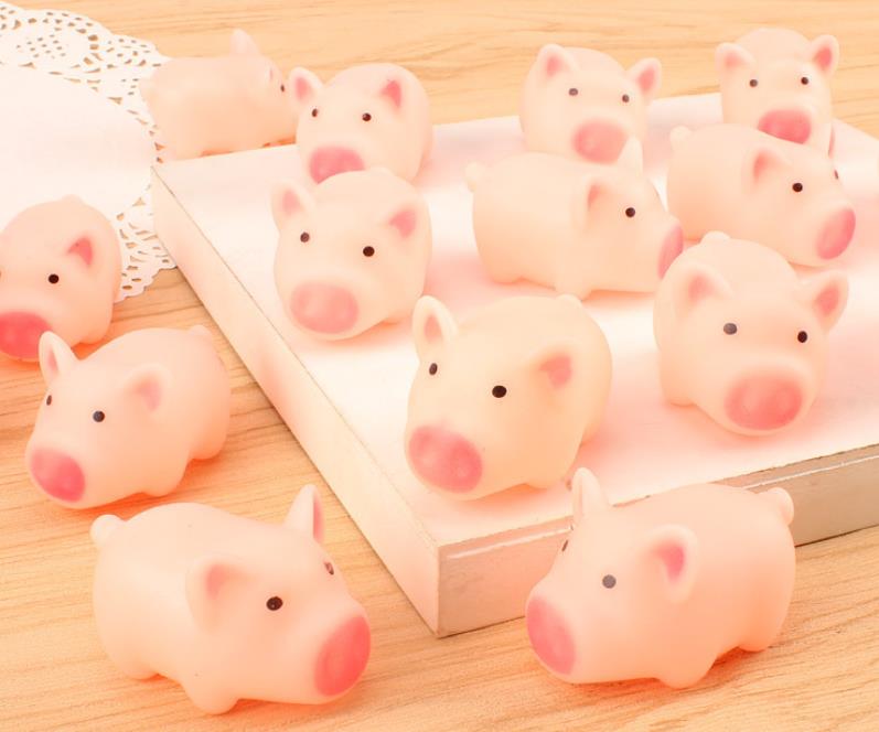 3/5/10Pcs Pet Cute 5cm Toys Screaming Rubber Pig Pet Toys Squeak Squeaker Chew Gift Home Decorations Funny Toy Pet Supplies