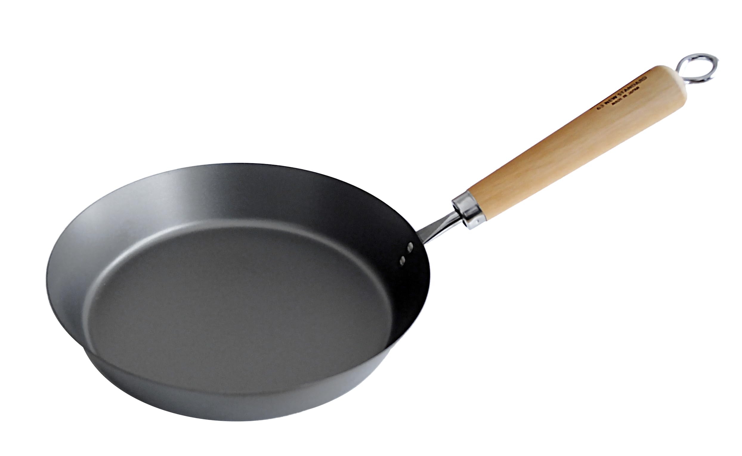

Nankai Tsusho Rokusan Tsubame Iron Nitride Frying Pan, Black, 24cm, 0752-001