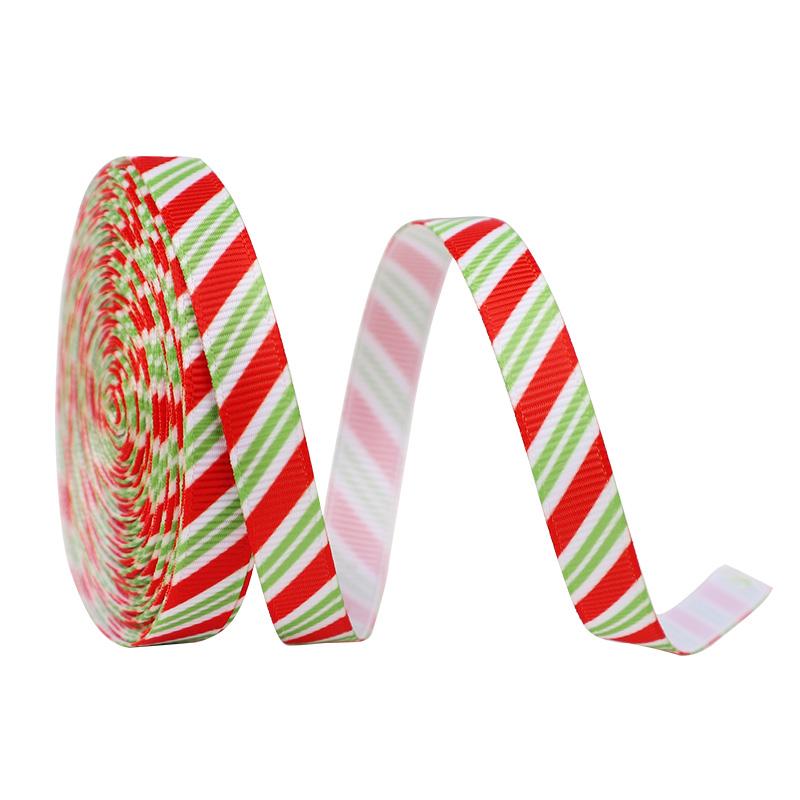 

10Yards 10mm Christmas Ribbon Gift Packaging Polyester Ribbon Bow New Year Party Handmade Gifts Decoration DIY Crafts Material