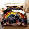 Racing themed bedding 3D printed cartoon monster truck pattern, soft down anti allergy down duvet cover, adult bedding set, teen