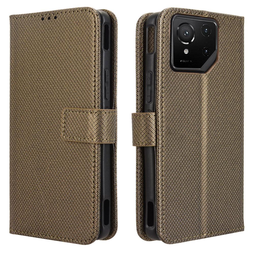 For Asus ROG Phone 9 5G/Phone 9 Pro 5G Case PU Leather Diamond Texture Wallet Phone Cover