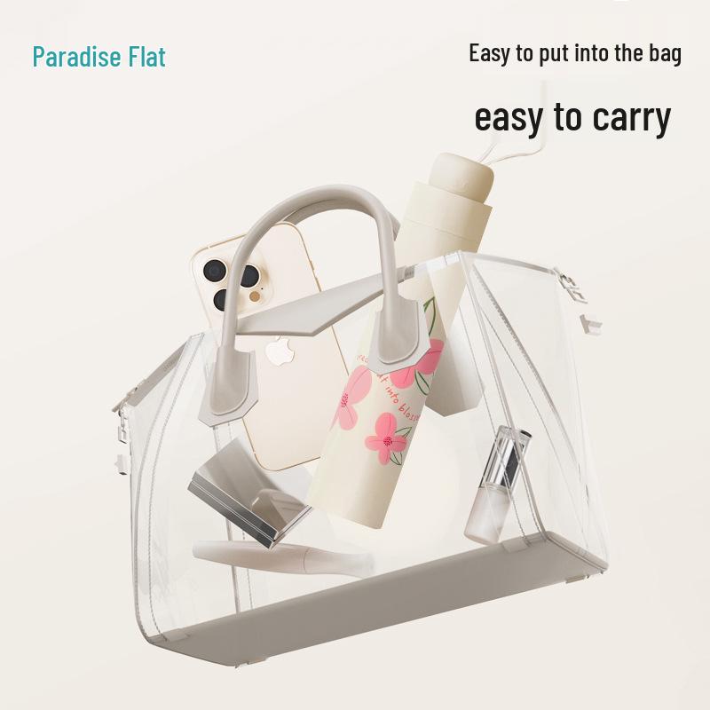 Paradise Umbrella UV Protection Women's Cartoon Sunshade: Lightweight, Portable Black Glue Folding Umbrella for Rain or Shine