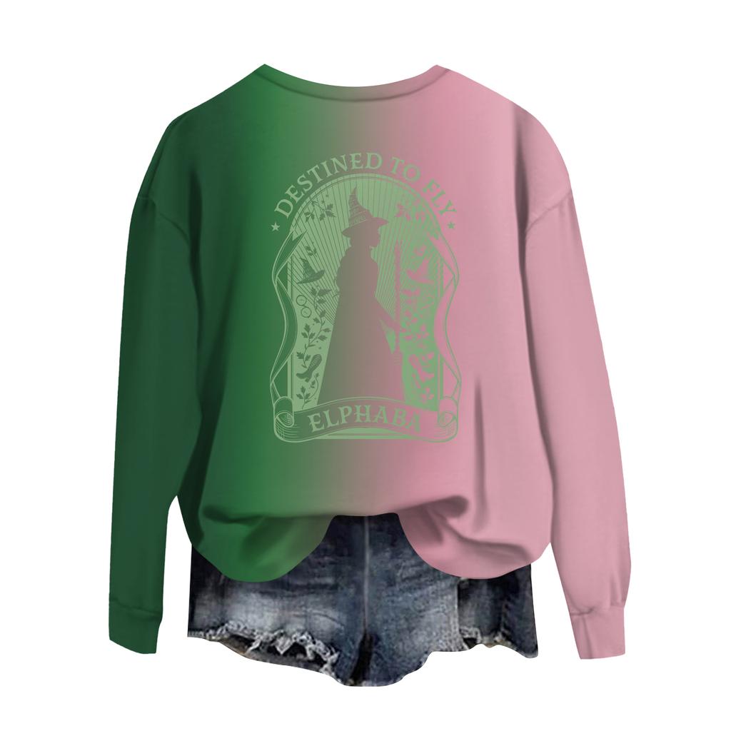 Women's Casual Round Neck Long Sleeve Valentine's Day Printed Pullover Top