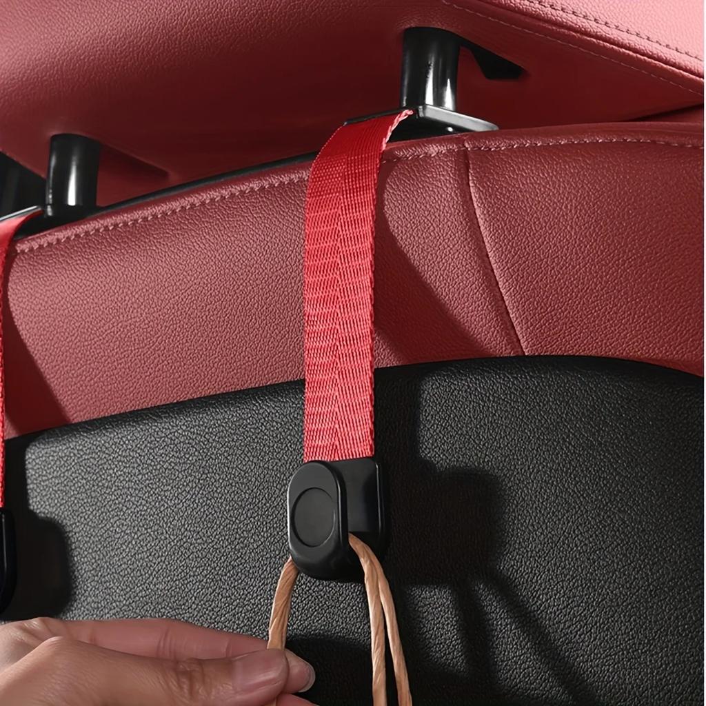 2Pcs Car Headrest Hooks Hanger For Bags Seat Back Organizer Holder Clips Auto Fastener Hooks Car'S Storage Interior Accessories