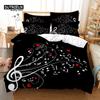 Music Duvet Cover Set, Fashion Bedding Set, Soft Comfortable Breathable Duvet Cover, For Bedroom Guest Room Decor