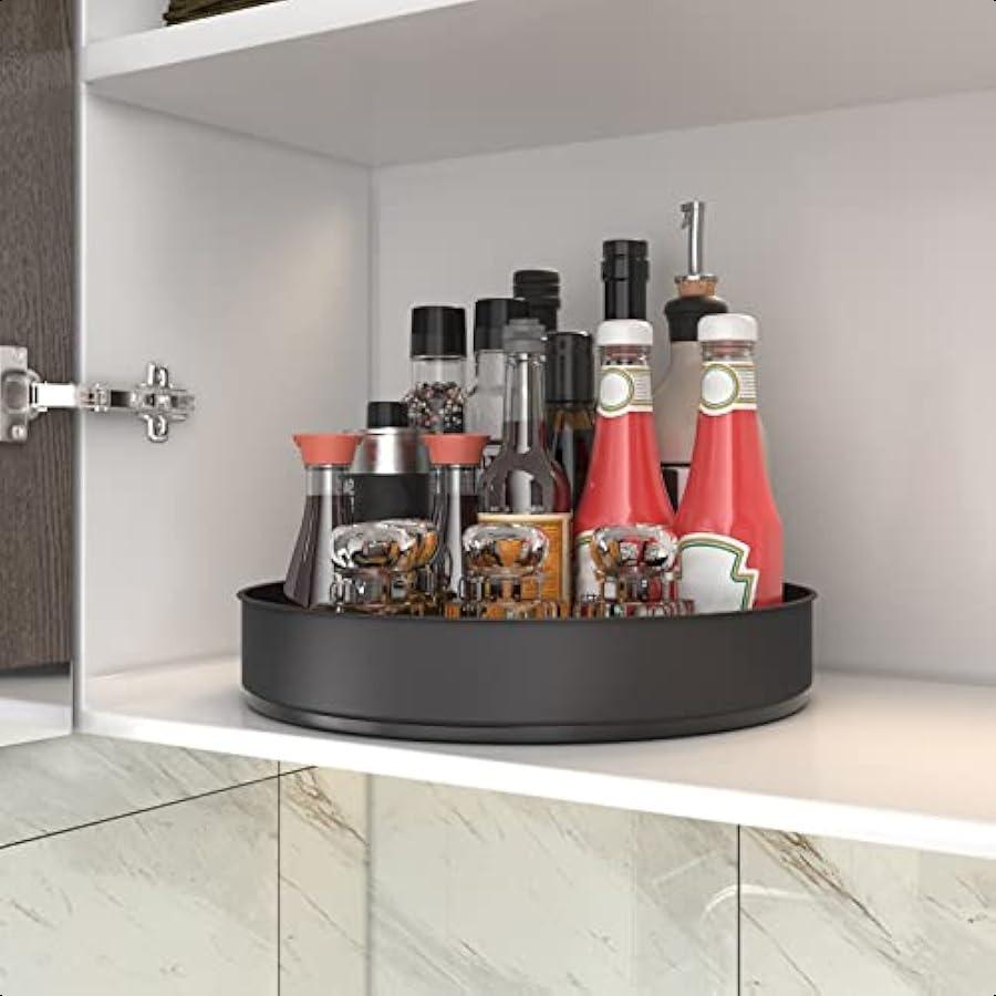 

VAEHOLD Вращающаяся подставка для специй из нержавеющей стали для кладового шкафа, декоративные подносы, контейнеры для хранения, органайзер для кухонного шкафа United States