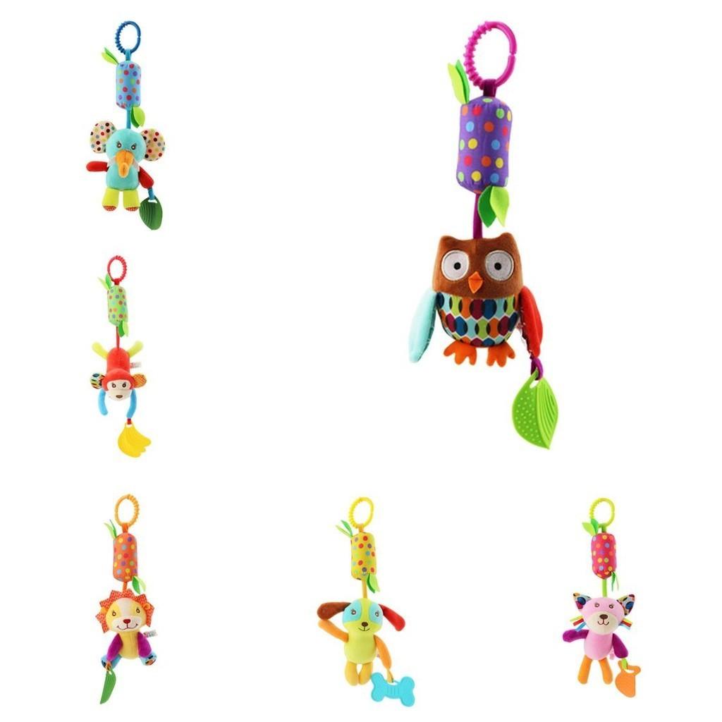 Skk New Animal Wind Chime Bed Hanging Pushchair Pendant With Bell Teether Plush Toy Manufacturer Supply