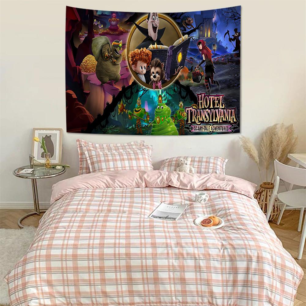 Anime Hotel Transylvania Appeso Arazzo Boemo Arazzi da Parete Boemi Mandala Kawaii Decorazione Stanza