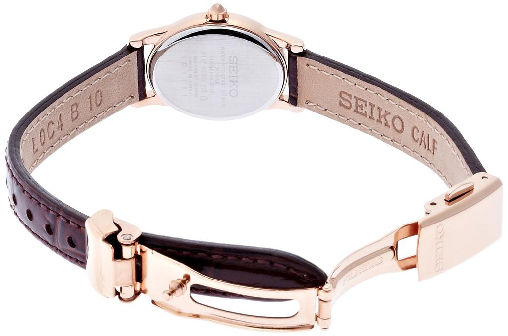 Seiko TISSE Solar Curved Hardlex Enhanced Water Resistance for Daily Use SWFA148 Watch, (10 ATM), Women's