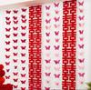 Wedding Decoration Set: Long Strip Curtains & 3D Butterfly Flowers with Double Happiness Design for Living Room or Bedroom
