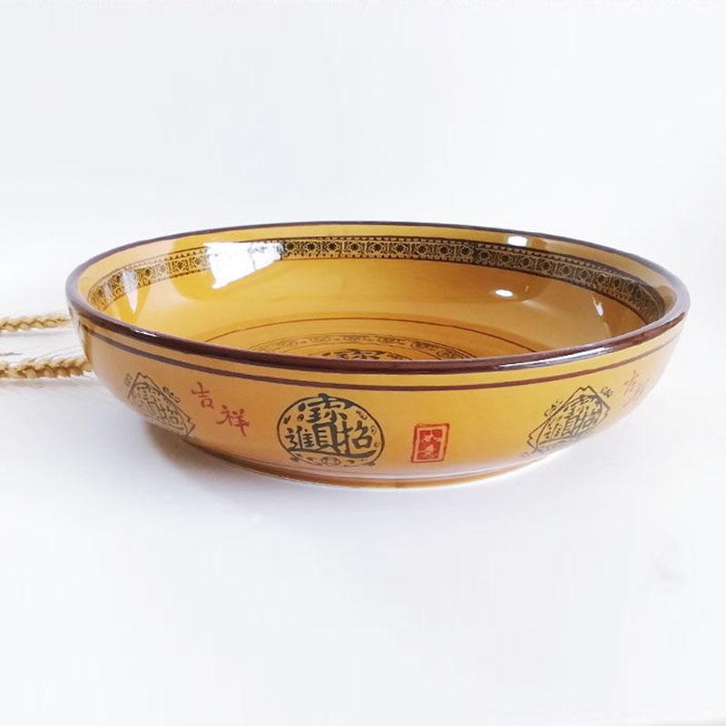 Domácí keramická mělká mísa Velký talíř na polévku Speciální vaření Hluboký talíř Hotelový velký talíř