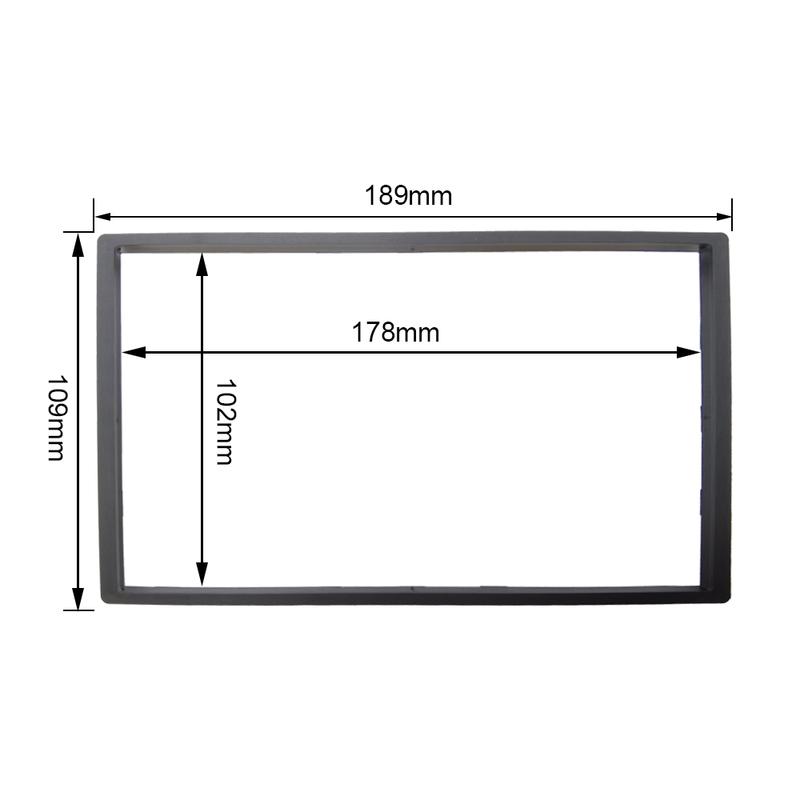 Universal 7 Inch 2Din Stereo Car Audio Frame Auto Radio Android Player Refit Decorative Framework Fascia Installation Accessory