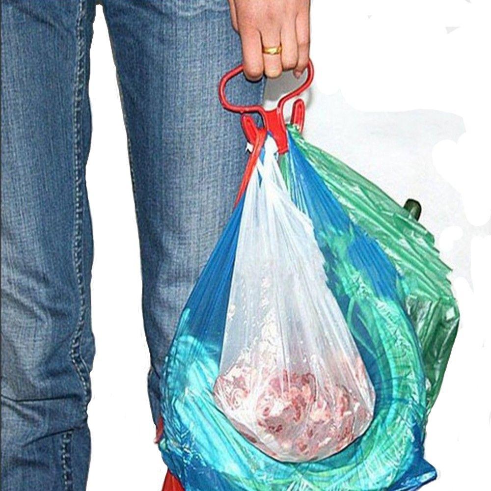 Creative Bag Carrier Household Goods Solid Carrier Bag Tools Shopping Grocery Bag Holder Handle