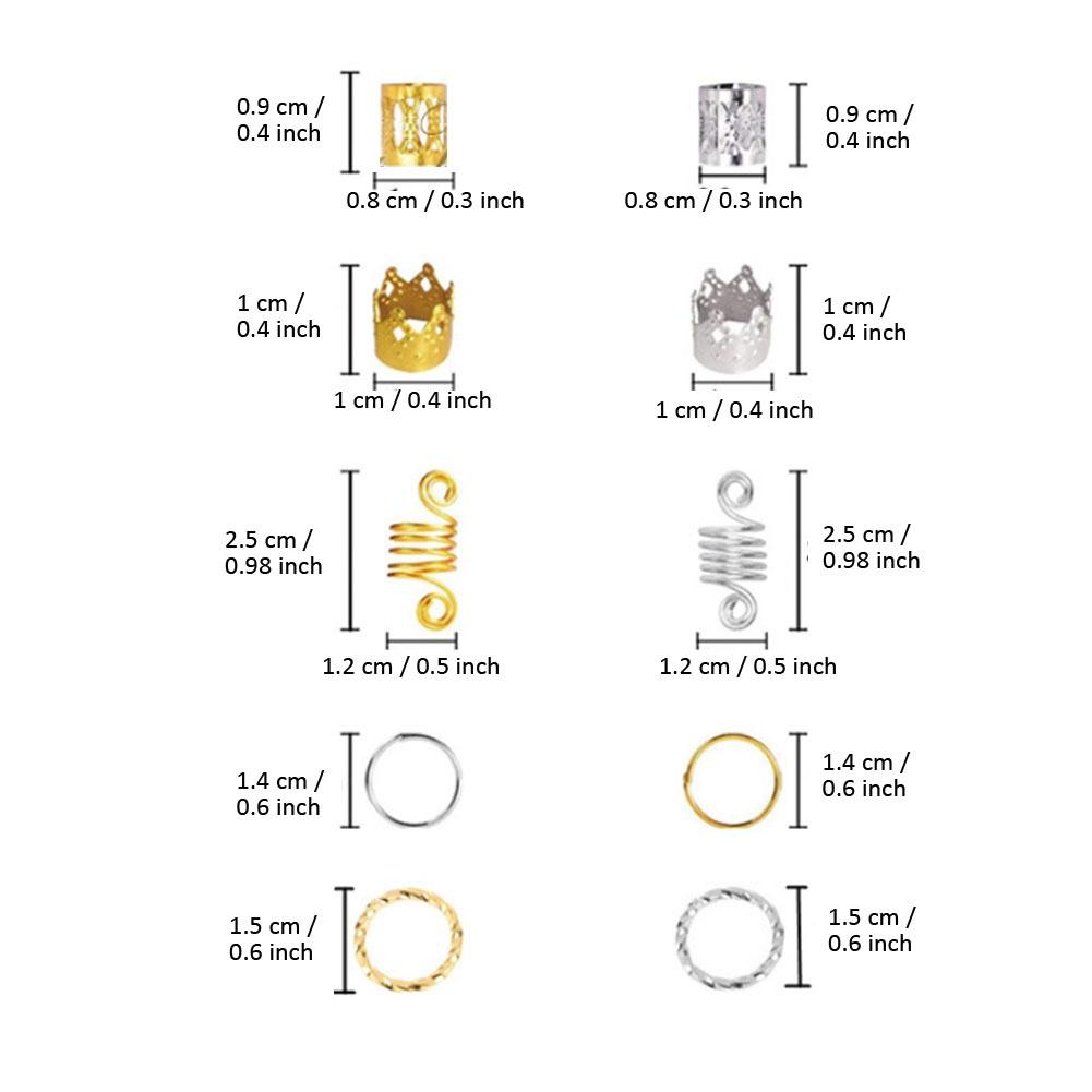 

110 шт. Дреды Аксессуары для волос Кольца для волос Дреды LM