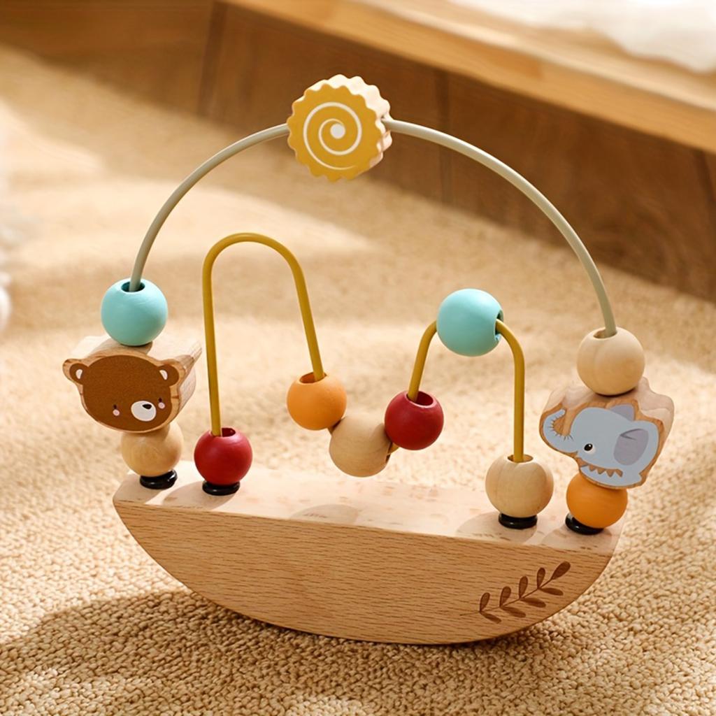 Educational Beaded Toys, Fine Motor Skills, Coordination, Counting And Shape Learning, Hand Eye Coordination Educational Toys