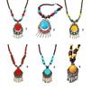 Vintage Styles Sweater Necklace Fashionable Women Headpiece Beaded Hairpiece for Special Event