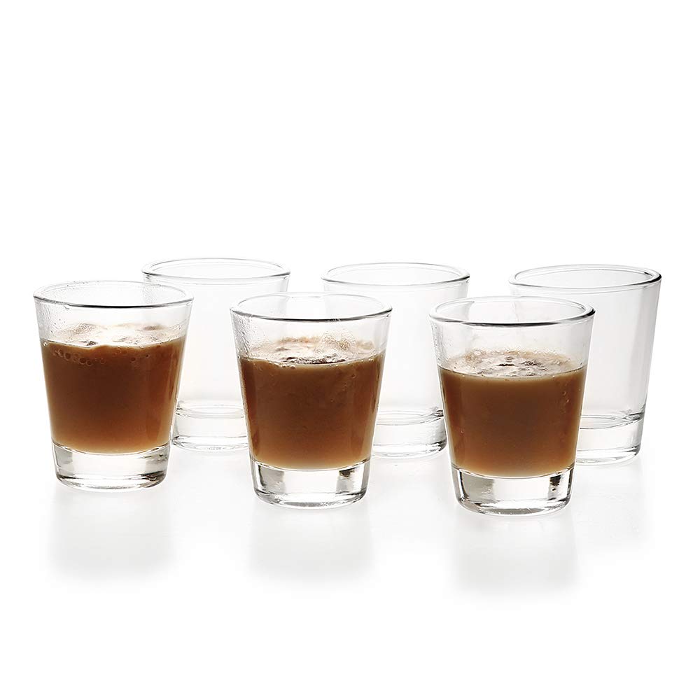 1.5 oz45 ml espresso shot glass, heat-resistant glass, perfect for espresso machines, izakayas, restaurants, cafes, and more.