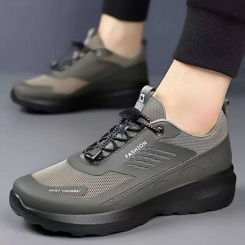 Herrenschuhe neue Mode Freizeitschuhe Herren Sportschuhe einfach atmungsaktiv leicht Outdoor Reise Ein-Pedal Laufschuhe