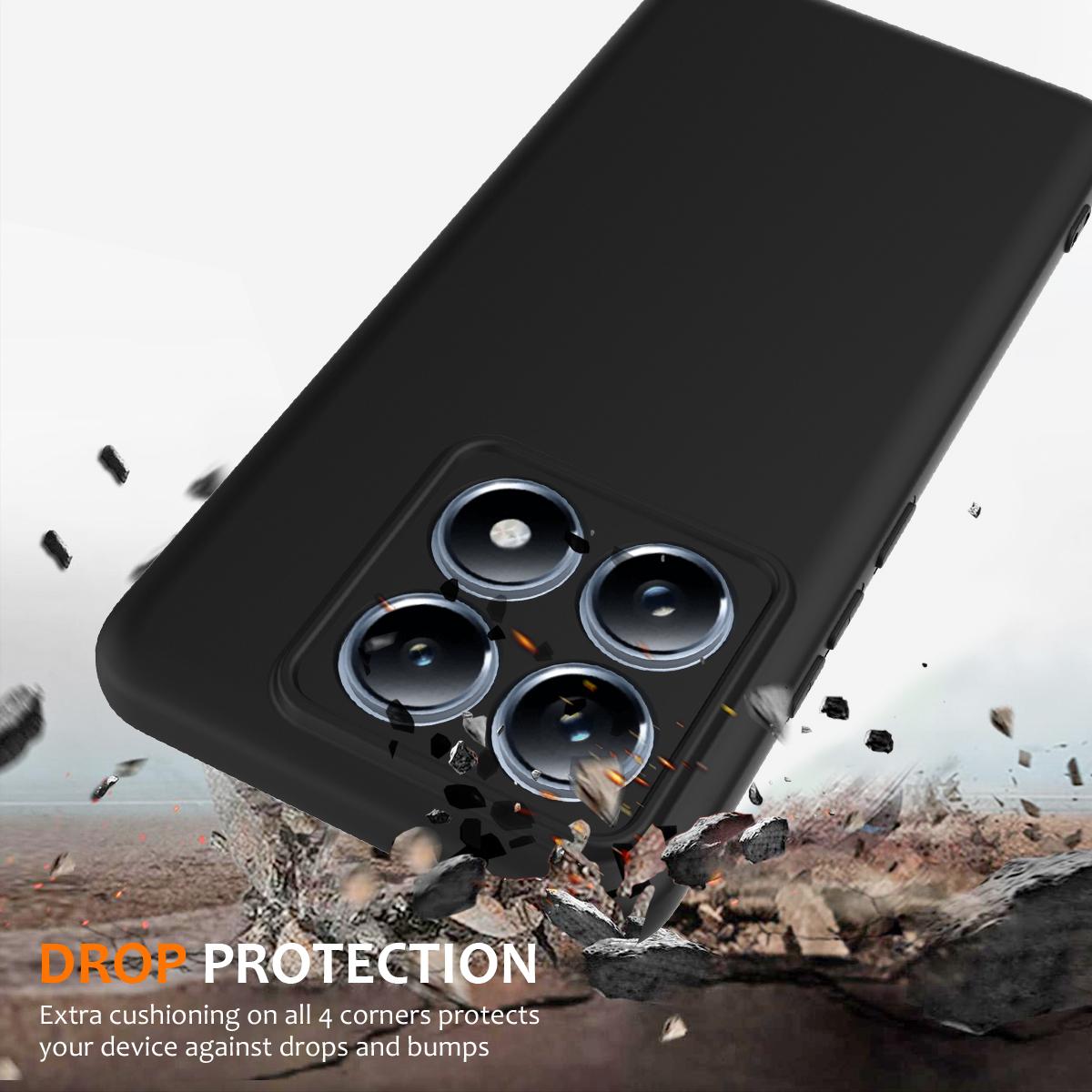 

For Xiaomi 14T Pro Case Compatible with MagSafe Anti-Drop Liquid Silicone Phone Cover Wine Red