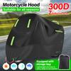 300D Motorcycle Cover Waterproof All Season Dustproof UV Protective Outdoor Indoor Scooter Wear-resistant Fabric Motorbike Cover