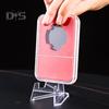 24Pcs Clear Coin Stand Mini Stable Triangle Collection Card Photo Small Artwork Badge Commemorative Medal Display Holder Show Rack