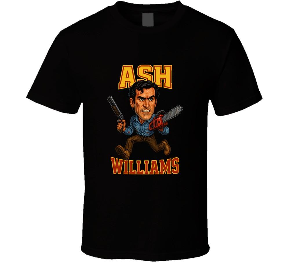 The Evil Dead Ash Williams Movie Retro Caricature T Shirt Unisex T-Shirt XL