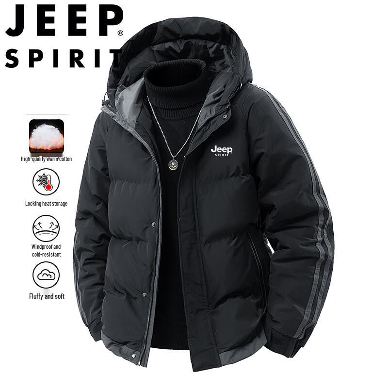 JEEP SPIRIT Men's Winter Hooded Padded Jacket