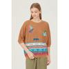 Mesh Pattern Jacquard Knit Bakp74431
