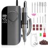 Professional Electric Nail Grinder for Gel Polish Removal: Portable Nail File & Buffer Machine