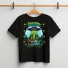 Cosmic Alien Meeting Bigfoot Kids Tee, UFO Outer Space Birthday Gift