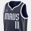 Jordan Camisola de Basquetebol SW Fan Edition Temporada 23-24 Dallas Mavericks Kyrie Irving 11 Logotipo Estampa de Letras Color Block Malha Camisola Unissexo DO9523-421