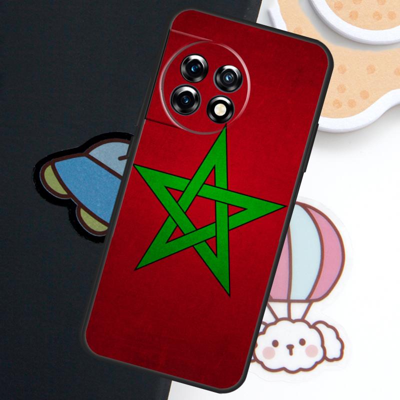 Morocco Moroccan Flag Case For OnePlus Nord 5 CE 3 4 Lite N20 N30 OnePlus 15 13 12 11 10 Pro 10T 12R 13R 15R Cover