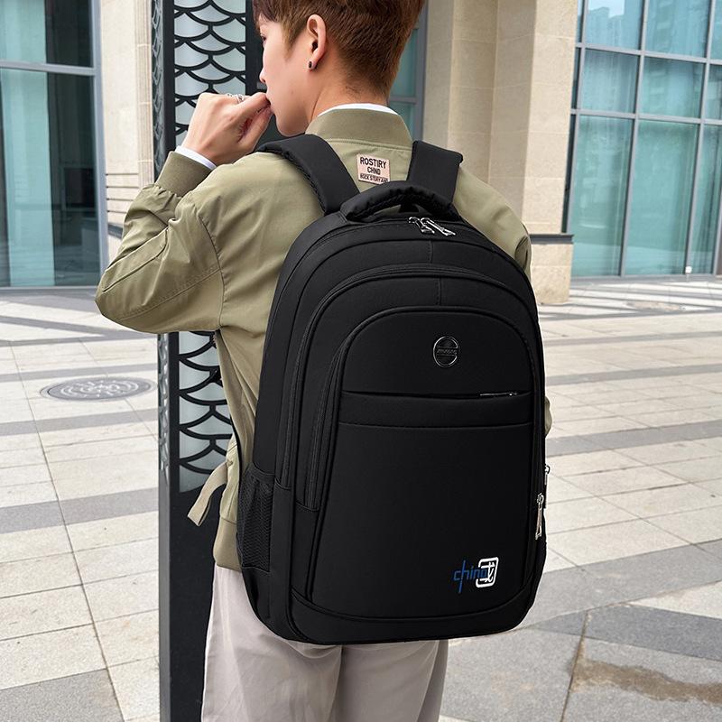 Chinese style business student backpack multi-functional backpack junior high school student schoolbag computer bag outdoor travel bag