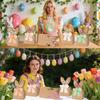 16pcs Easter Bunny Paper Gift Bag Easter Treat Bags Reusable Cute Spring Small Easter Bags Candy Holder For Holiday Party gifts