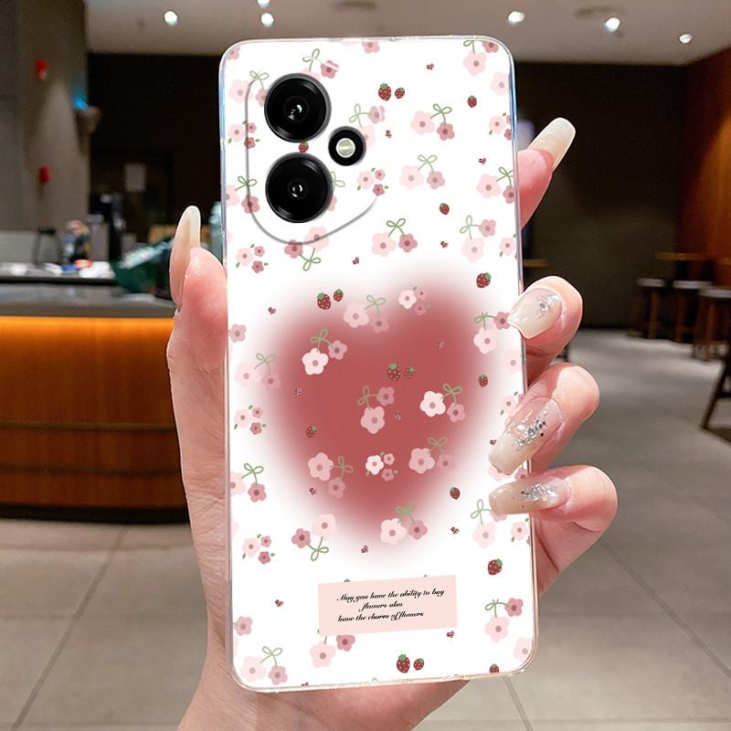 For Honor 400 5G Global Case DNY-NX9 Clear Soft TPU Silicone Butterfly Flower Cover For Huawei Honor400 Pro 5G Phone Shell Funda