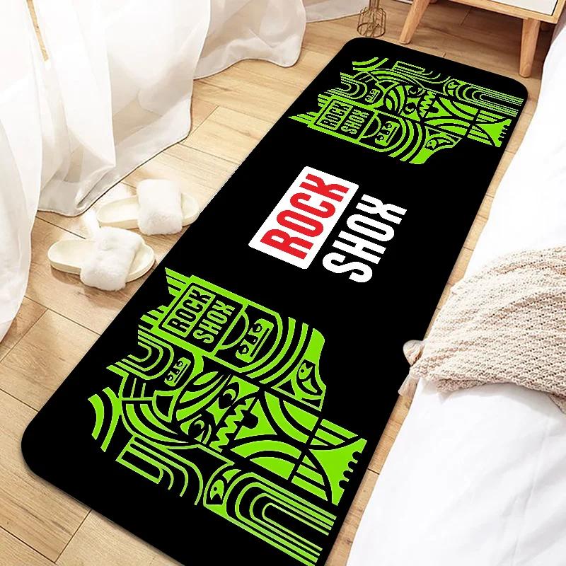 Rock Shox Mountain Bike Door Mat Entrance Non-slip Washable Kitchen Carpet Living Room Hallway Rugs Bathroom Bath Door Mats