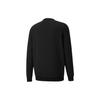 Puma Kleiner Logo-Print Einfarbig Rundhals Langarm Pullover Sweatshirt Herren Tops Schwarz 849575-01