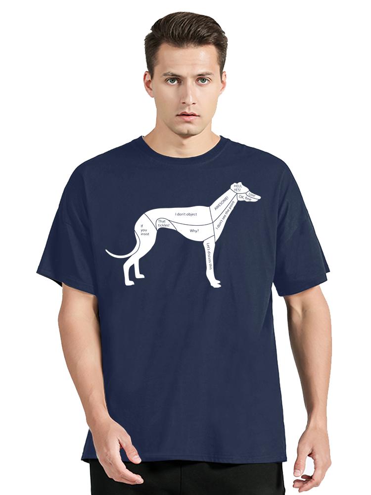 Greyhound Dog Minimalist Quotes Print  T-shirt Fashion Casual Unisex T Shirt O-neck Streetwear Tops New Summer Oversized T Shirt