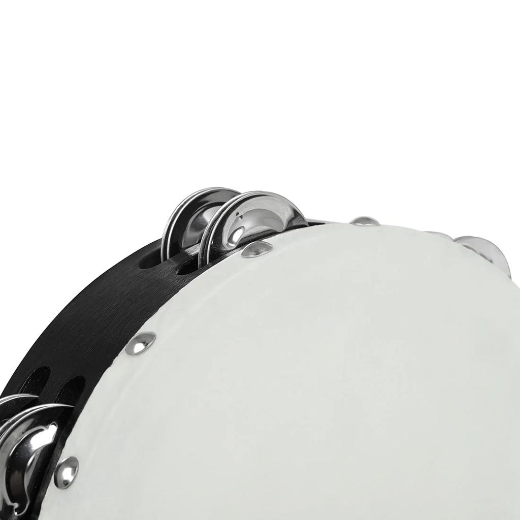Tambourine 6/8 Inch Wooden Hand Bell Handheld Tambourine Percussion Instrument Instruments Orff Musical Instruments