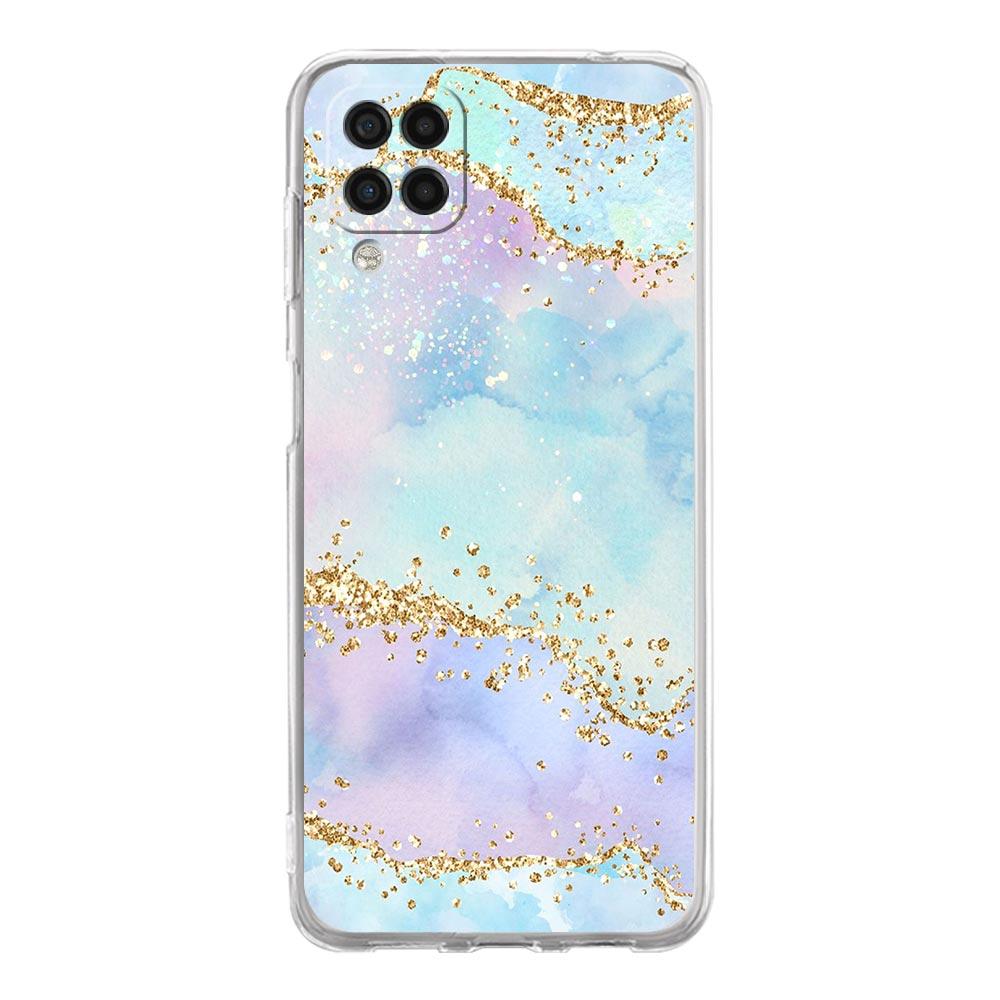 Agate Marble Phone Case For Samsung Galaxy A51 A71 A21S A12 A11 A31 A41 A03S A13 A33 A73 A53 A52 A32 5G A23 Soft Clear Cover