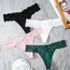Sexy Lace G String Panties Low Waist Transparent Hollow Out T Back Comfortable Transparent Knickers