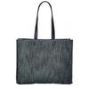 Salvatore Ferragamo Ferragamo Logo Large Denim   Leather Tote Blue