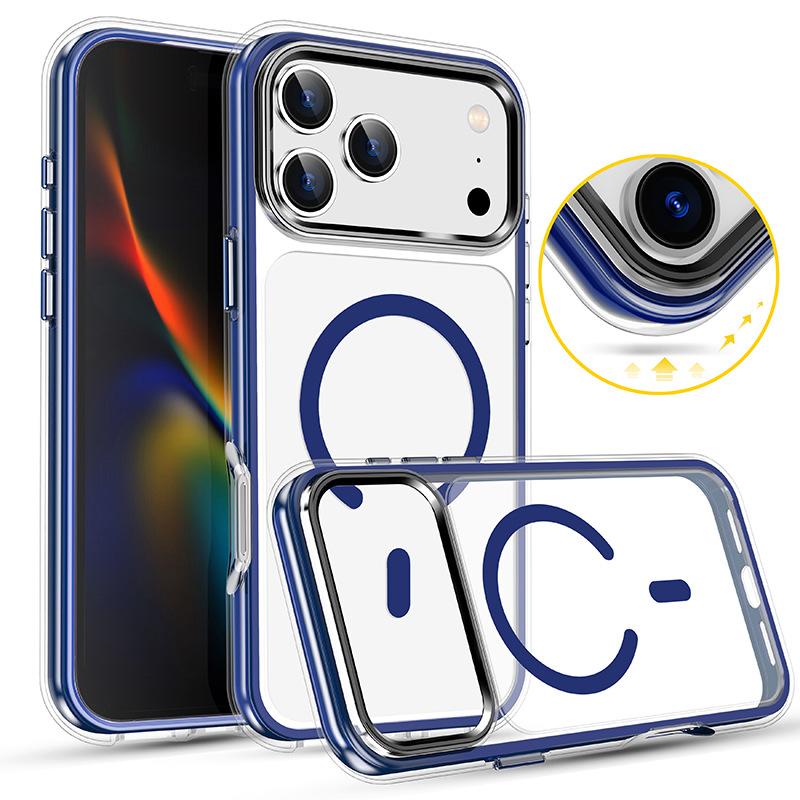 Hot Selling for IPhone17Promax Protective Cover 16 Vacuum Air Bag Anti-Yellow 15 Magnetic All-Inclusive Mobile Phone Case