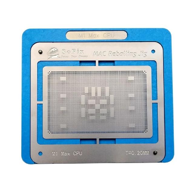 Sofix Inter M1 CPU Reballing Jig with Stencil 2013-2021 CPU BGA Reballing Kit CPU IC Chip Platform for Macbook Repair Tool