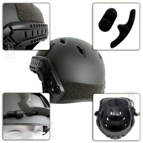 SHENKEL BJ Type Tactical Helmet Replica Black (met-013bk) One Size
