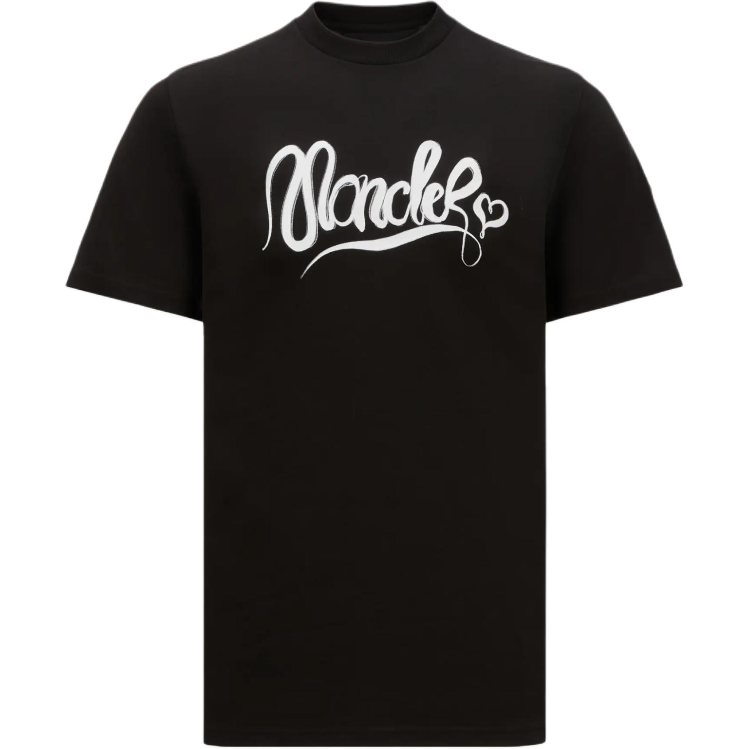 Moncler Calligraphy Style Printed T-Shirt Men