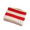 Autumn/Winter New Knitted Scarf Women's Korean Version Sweet Student Stripe Color Blocked Woolen Neck